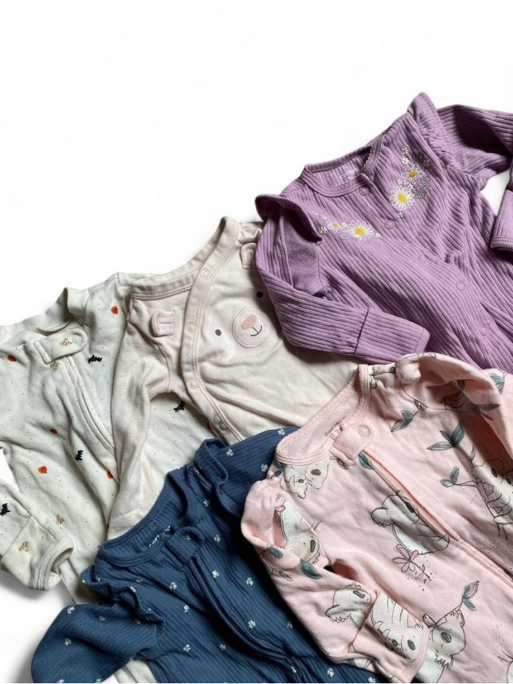 Carter’s Girls 3 Month Footie Jumper Bundle